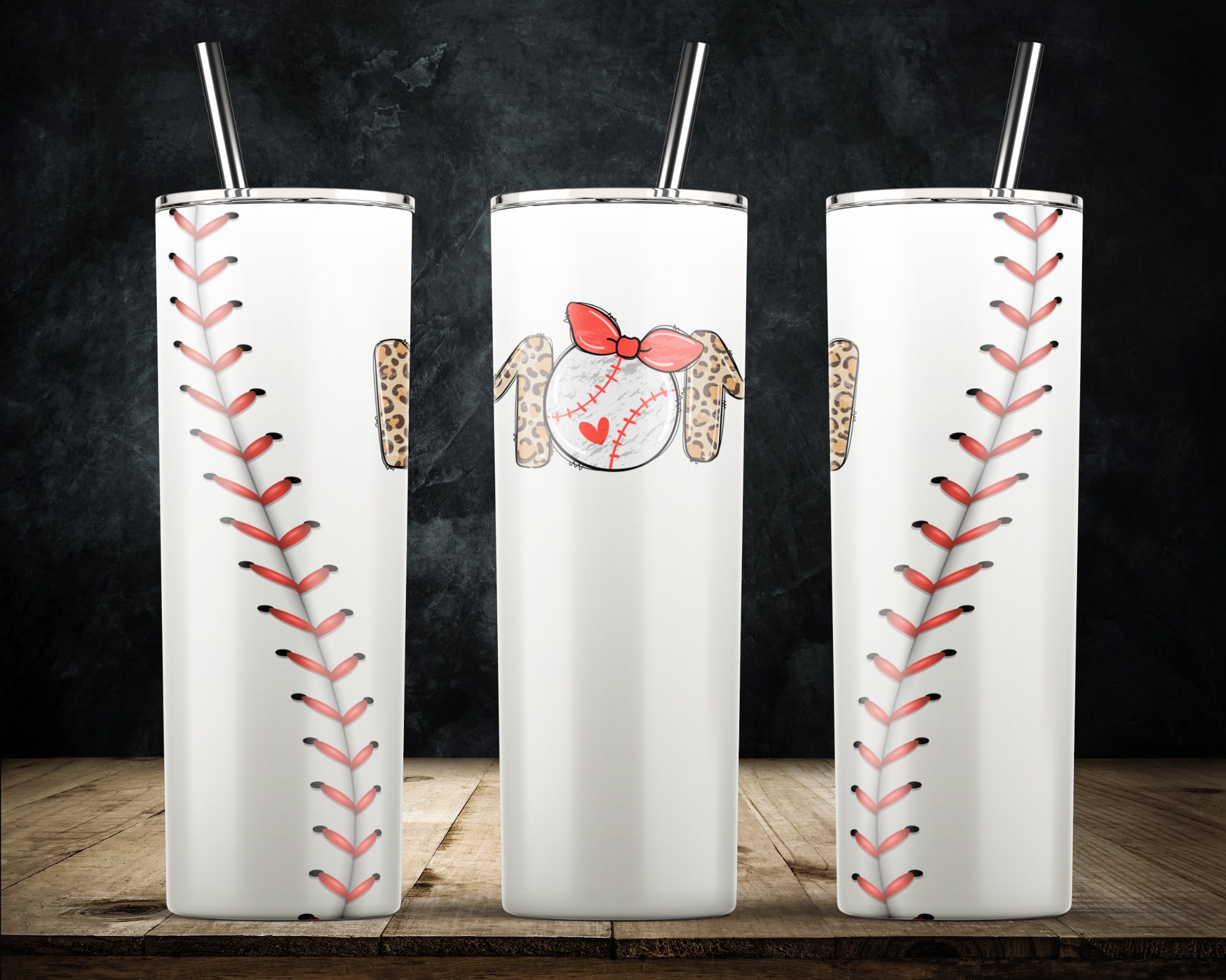 Baseball Mom Tumbler Wrap Png Sublimation Design For 20 Oz Etsy