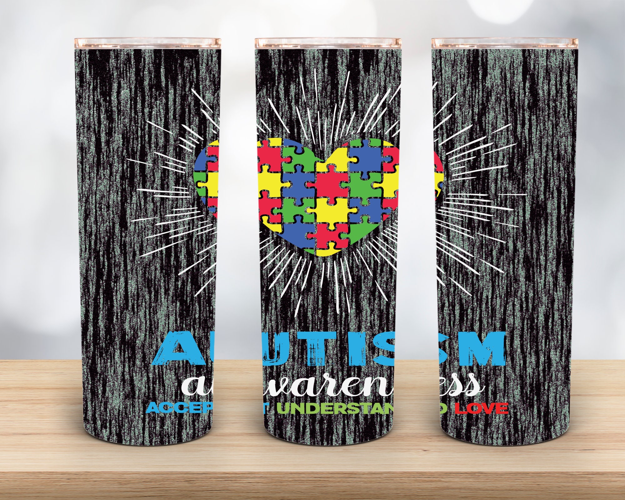 Autism Awareness Tumbler Design For 20 oz Skinny Tumbler Etsy