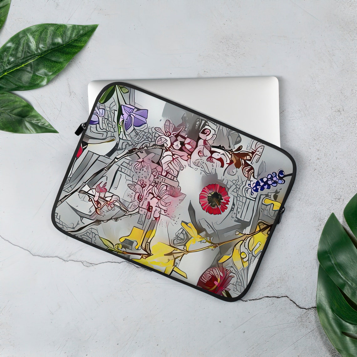 Floral laptop case 13 inch 15 inch cute laptop case for Etsy