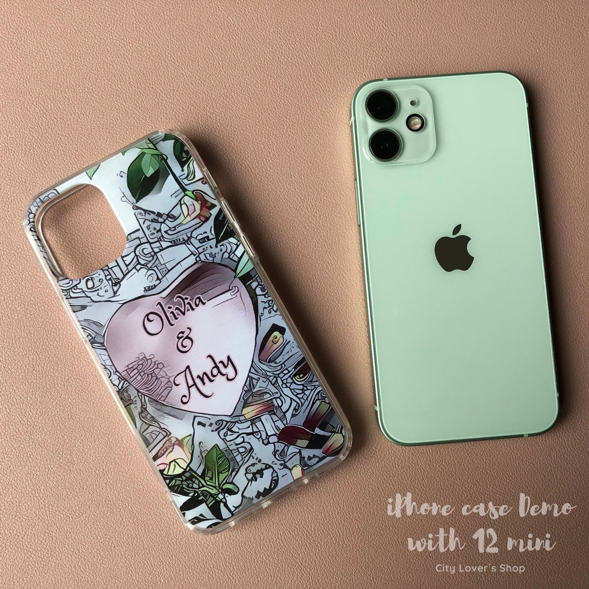 Personalized iPhone case custom name initial phone case for Etsy