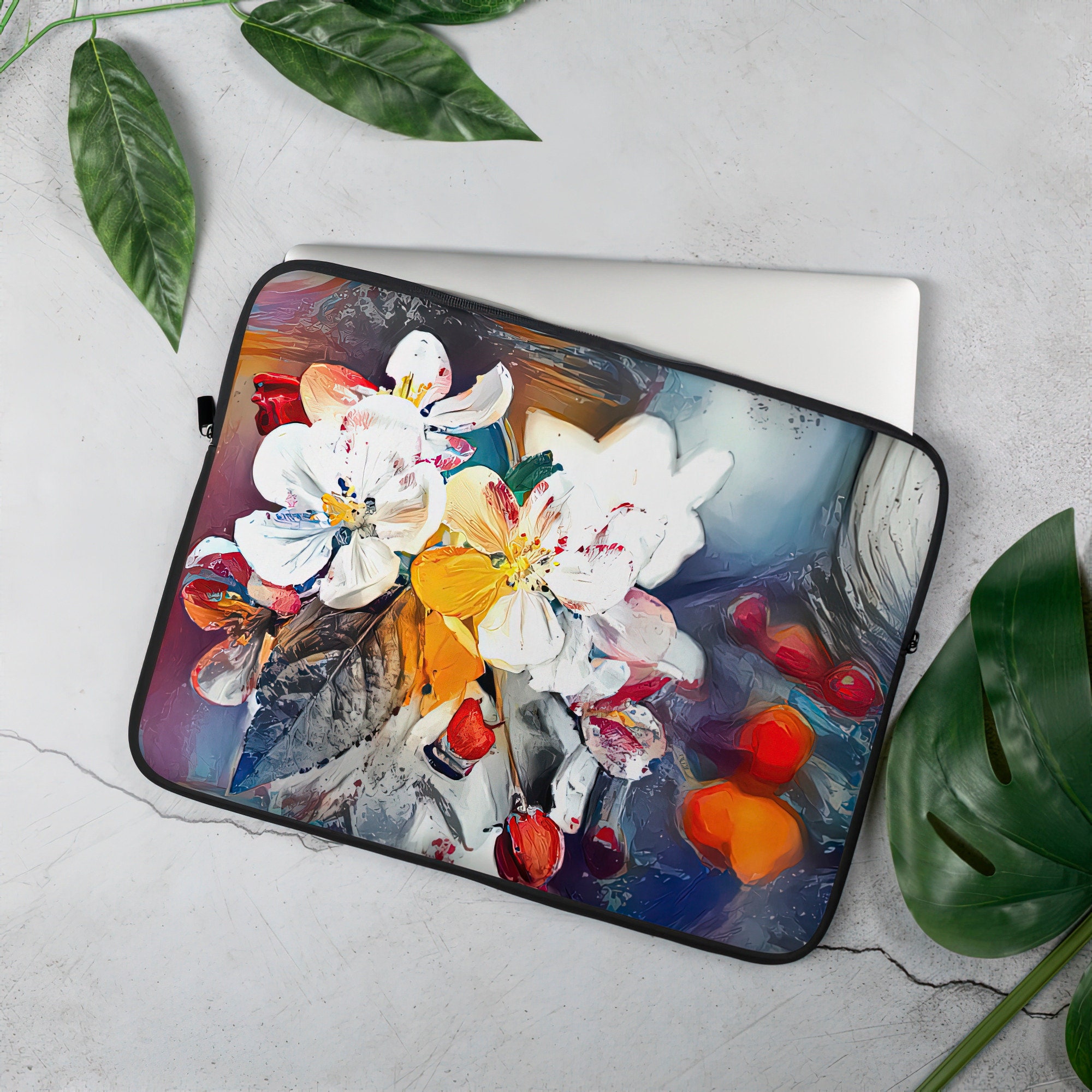 Floral laptop case 13 inch 15 inch cute laptop case for Etsy