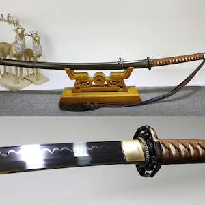 Handicraft collection，Burning Blade.98 style saber, iron sheath, handmade katana,  real katana, best katana, Full Tang