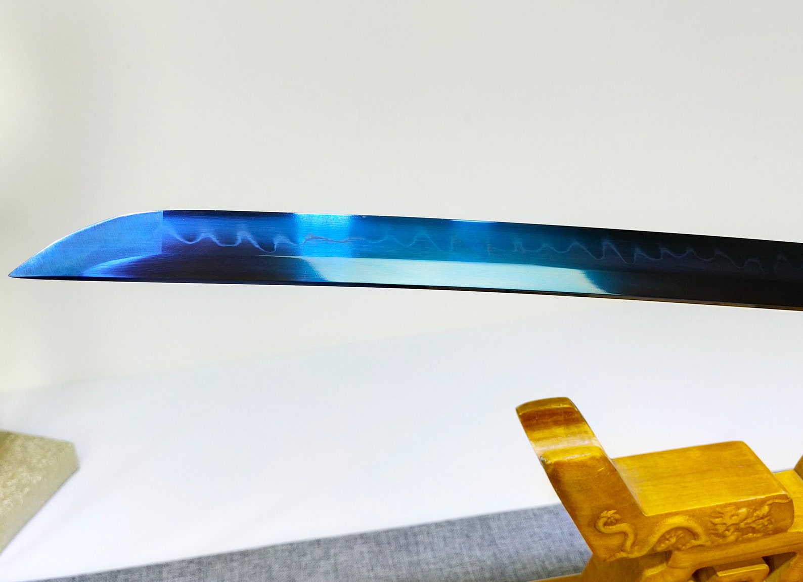 Blue Blade 1095 Steel Special Quenching Burning Blade Etsy