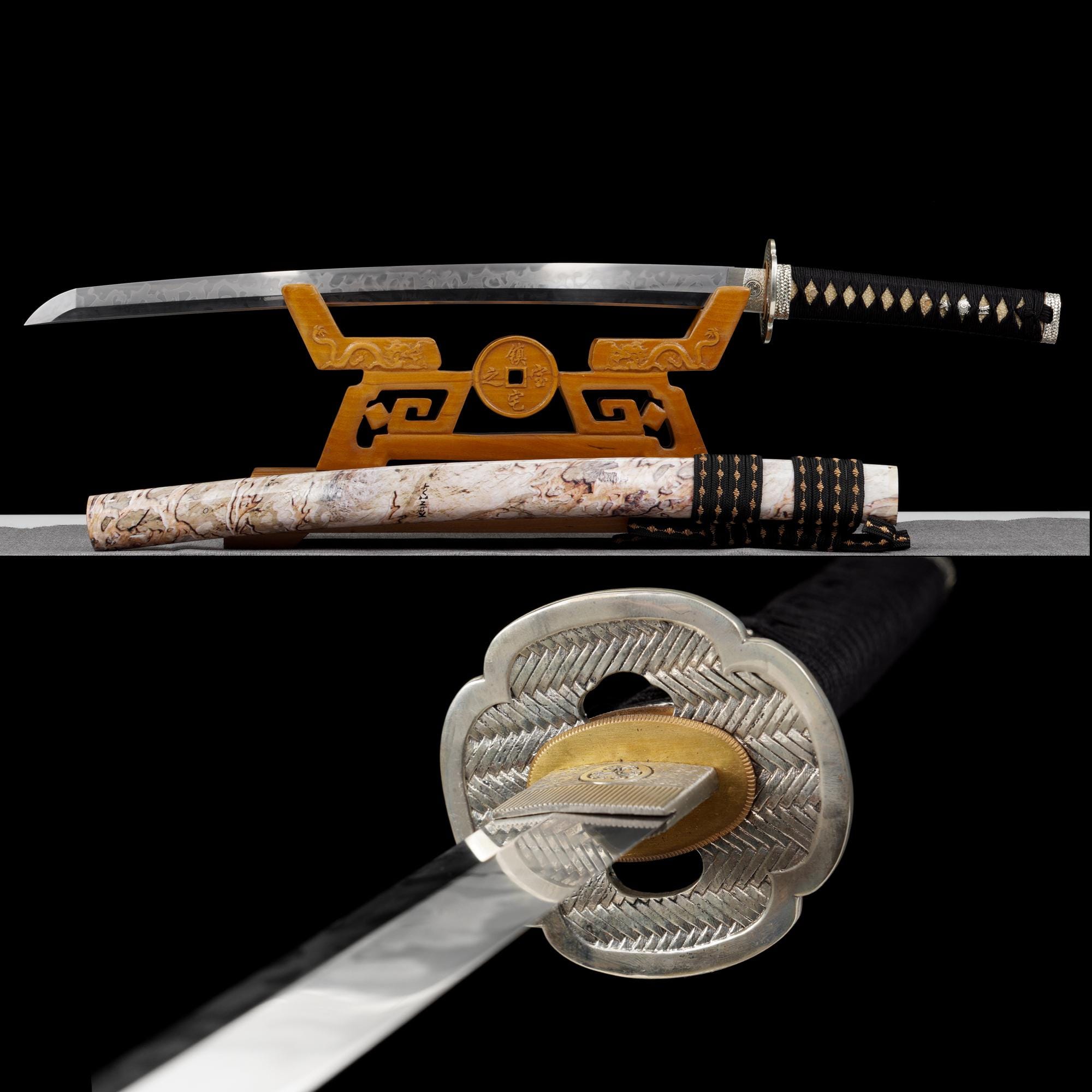 Handicraft Collection，cupronickel，handcrafted Katana, 1095 Steel