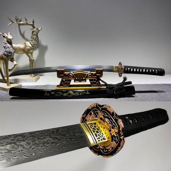 Las mejores ofertas en Hoja de acero de damasco katanas japonesas de  colección