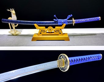Handicraft collection，Handmade Katana , T10 Special Hardening, Burning Blade, Genuine Japanese Katana Sword, Real Sword,Full Tang katana