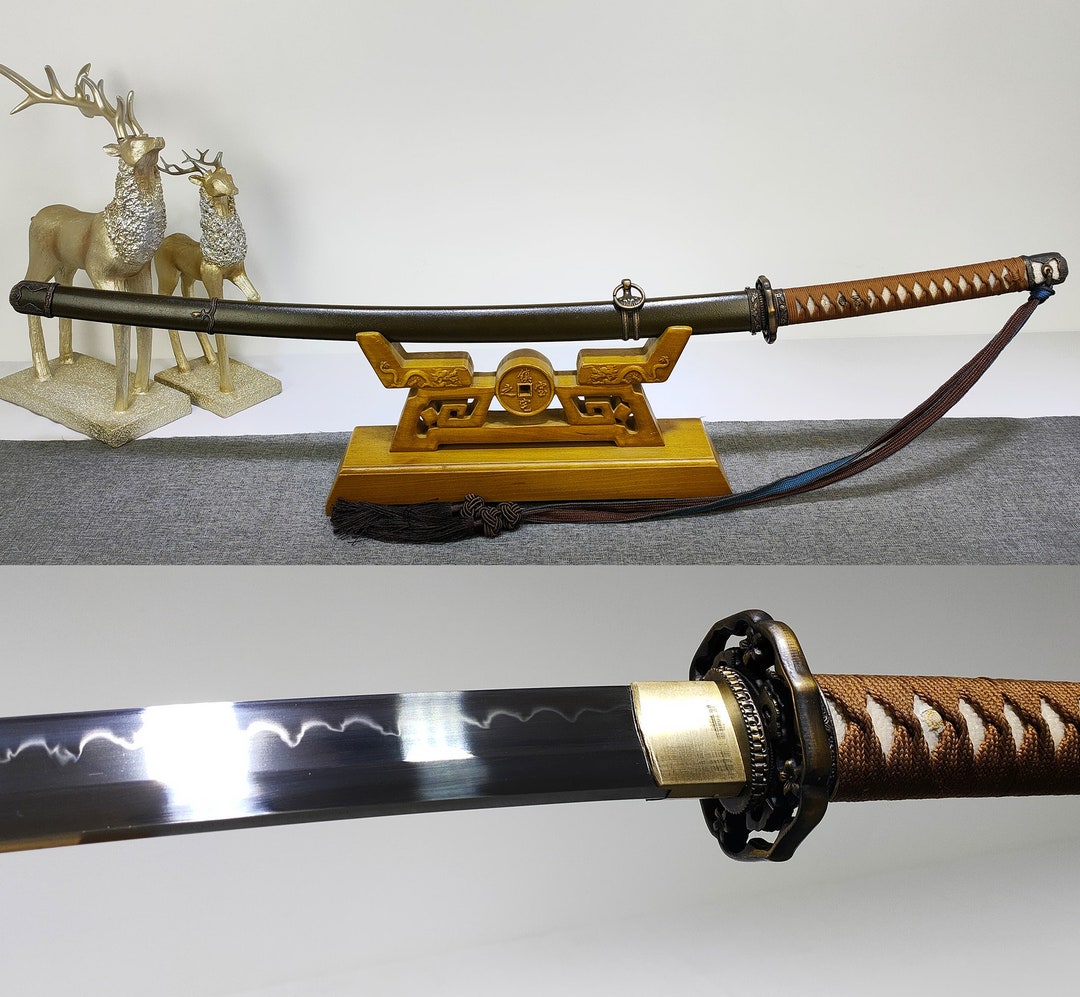 Burning Blade.98 Style Saber, Iron Sheath, Handmade Katana, Samurai ...