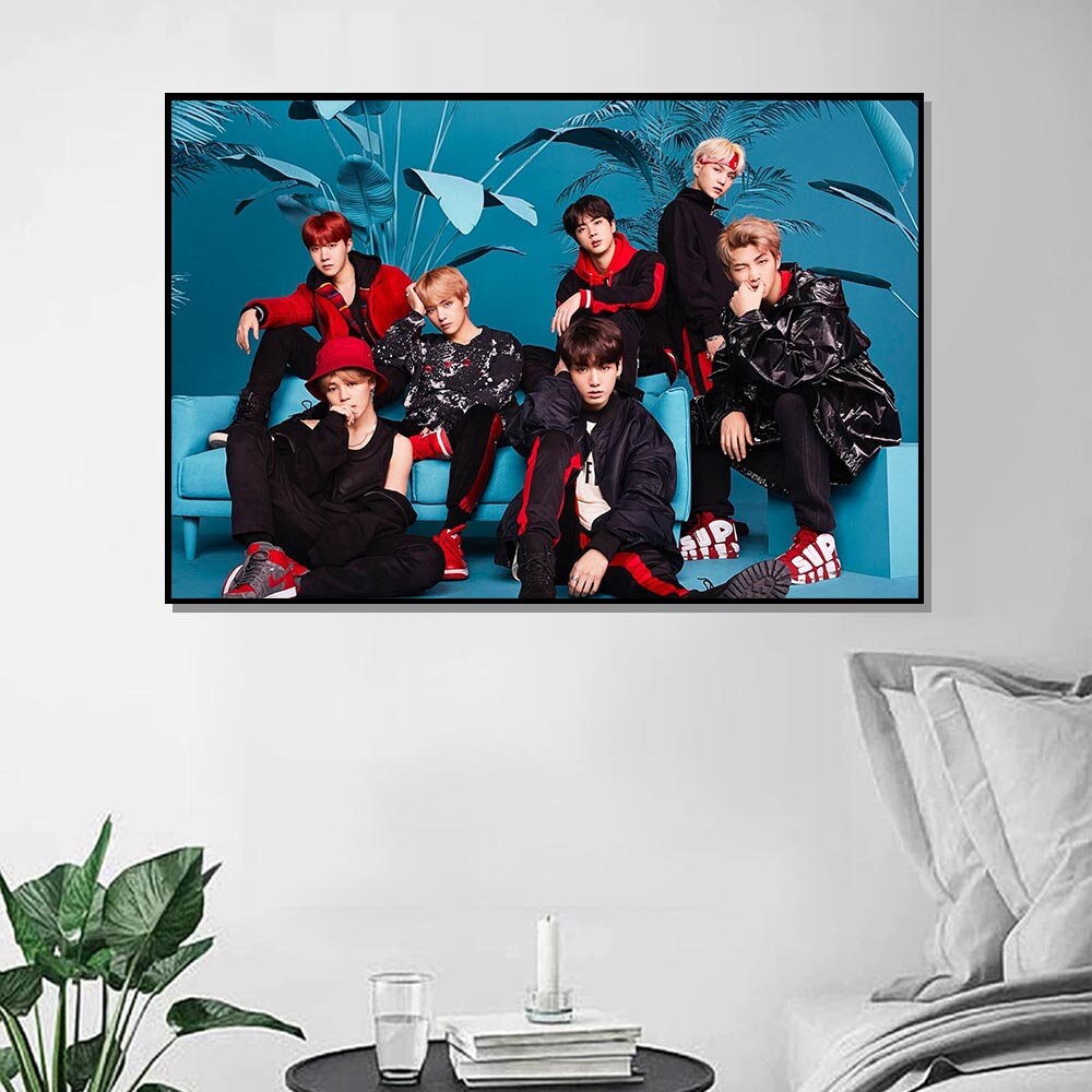 Digital Poster Kpop Idol Boy Group BTS Bangtan Boys Horizontal | Etsy