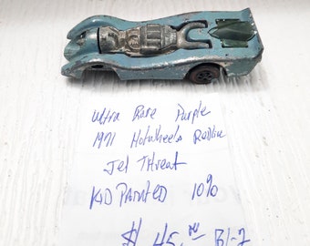 Ultra Rare Purple 1971 Hot Wheels Redline Jet Threat, Kid