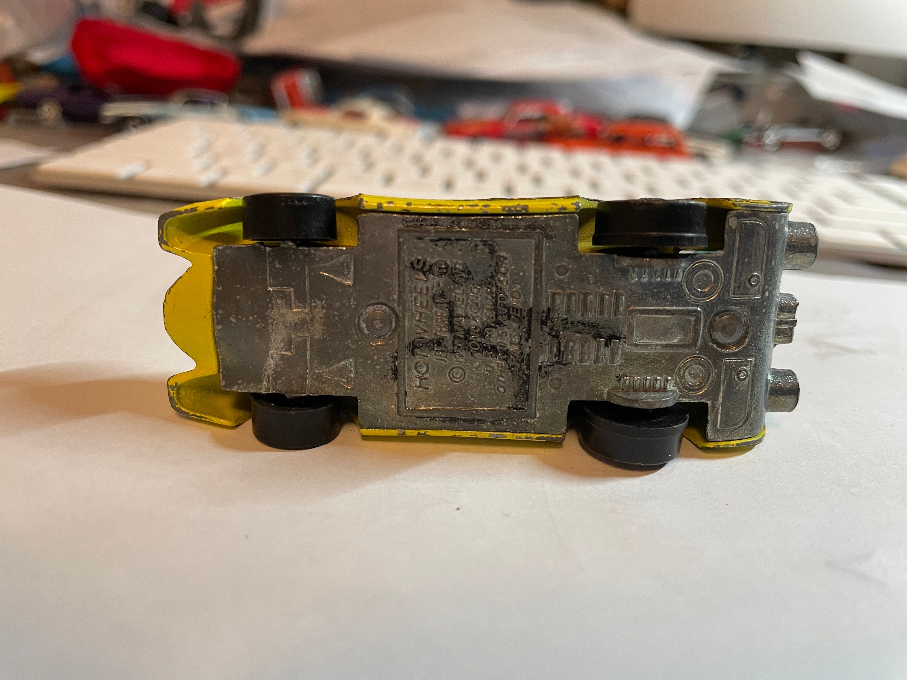 1973 Hot Wheels Redline Jet Threat 65%. Yellow. BLOW OUT! It 1973 Hot Wheels Redline Jet Threat 65%. Yellow. BLOW OUT! It
