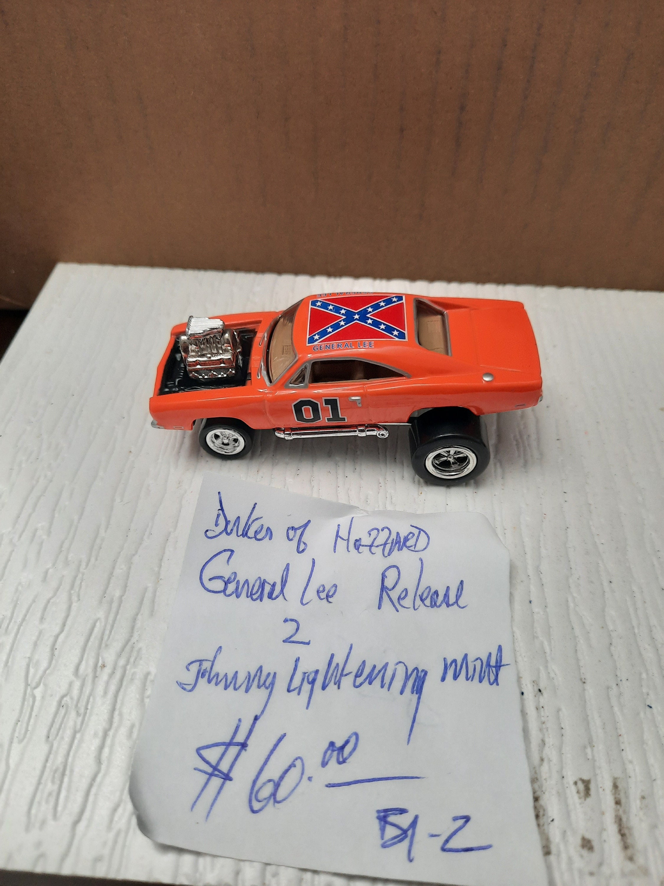Dukes of Hazzard General Lee Release Johnny Lightning, Mint