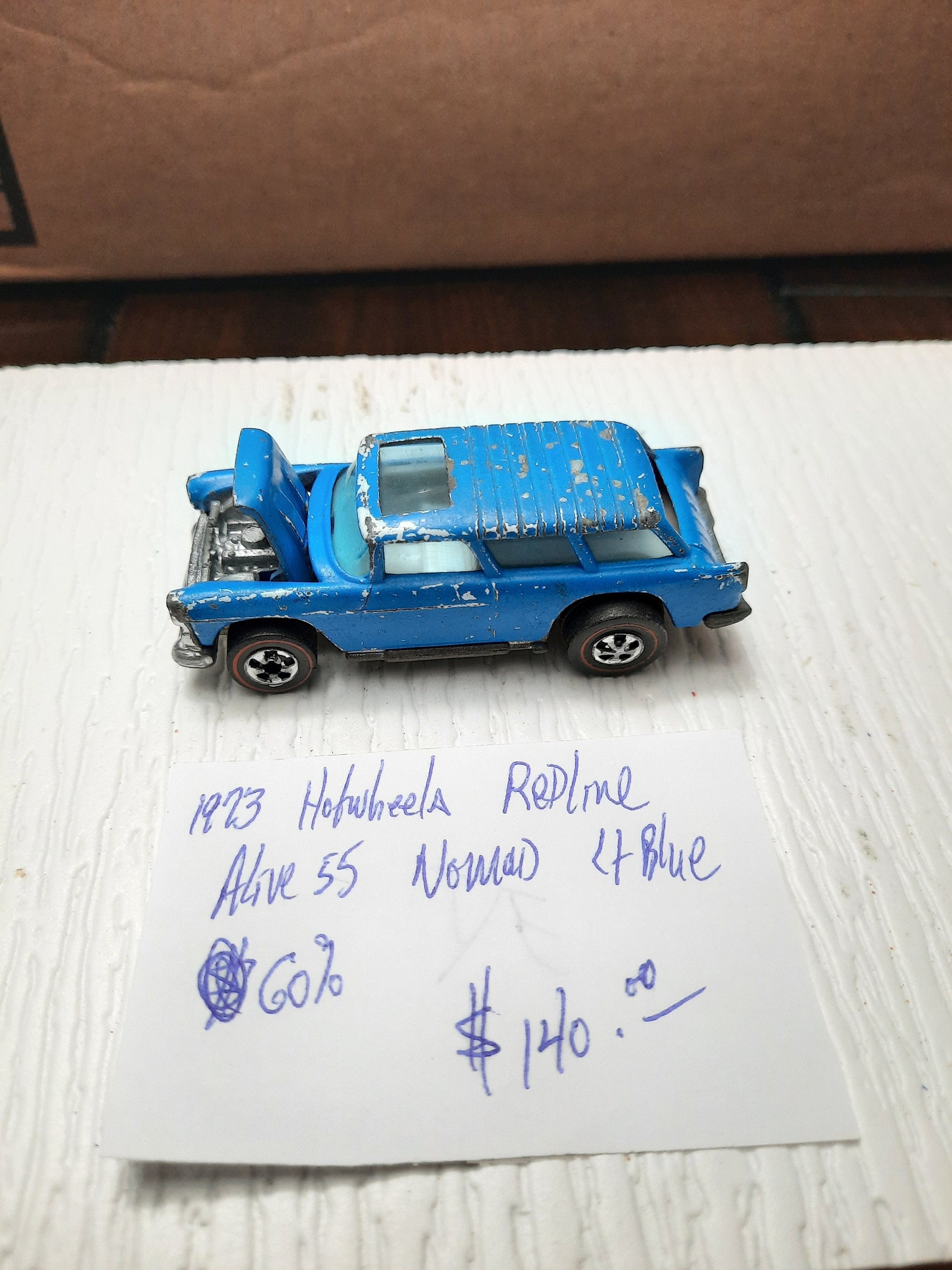 1973 Hot Wheels Redline Alive 55 Nomad Light Blue, MASSIVE 1973 Hot Wheels Redline Alive 55 Nomad Light Blue, MASSIVE