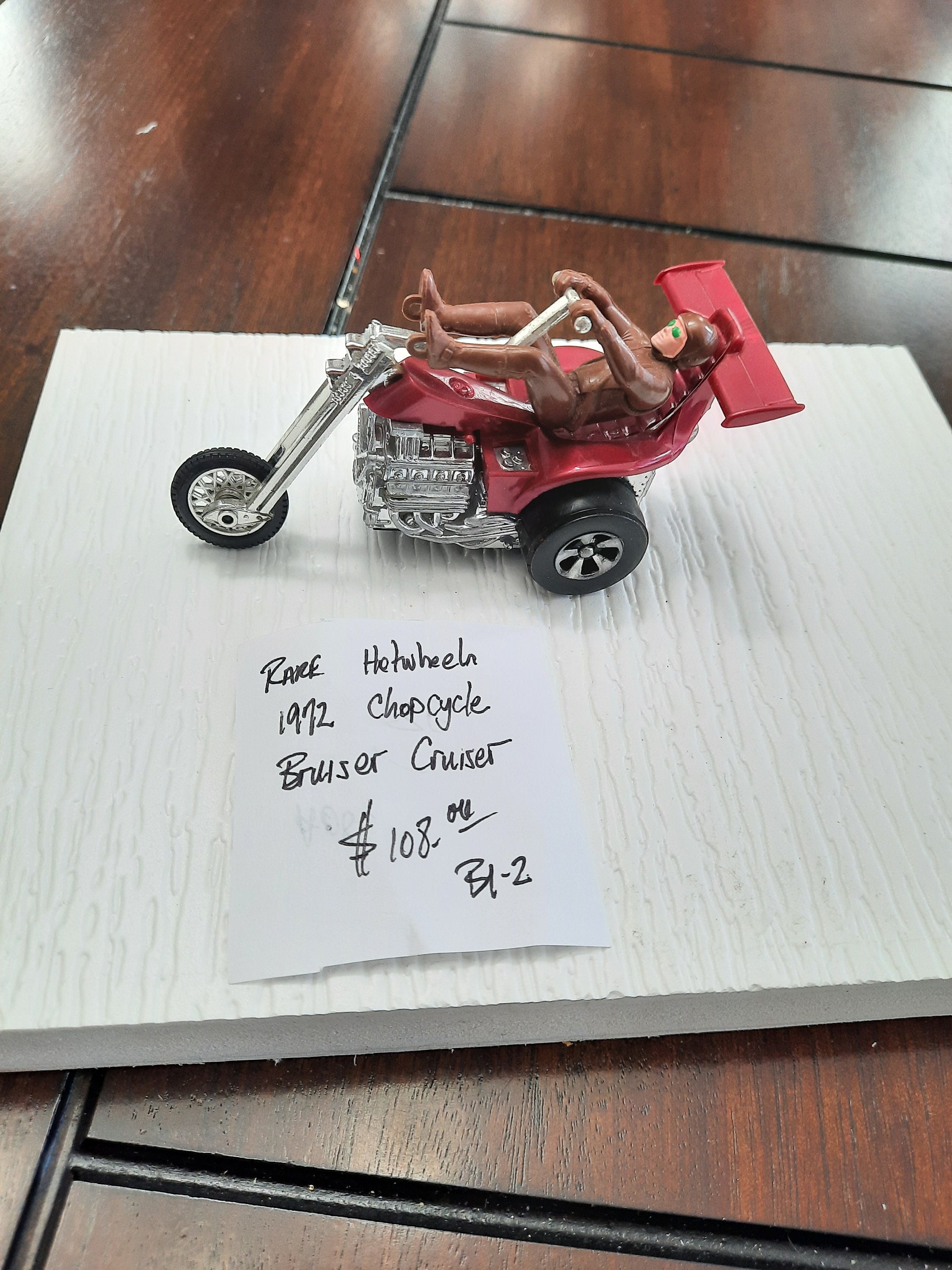 ホットウィール　チョップサイクル 1972年　ブルーザークルーザー　ビンテージ ホットウィール チョップサイクル 1972年 ブルーザークルーザー