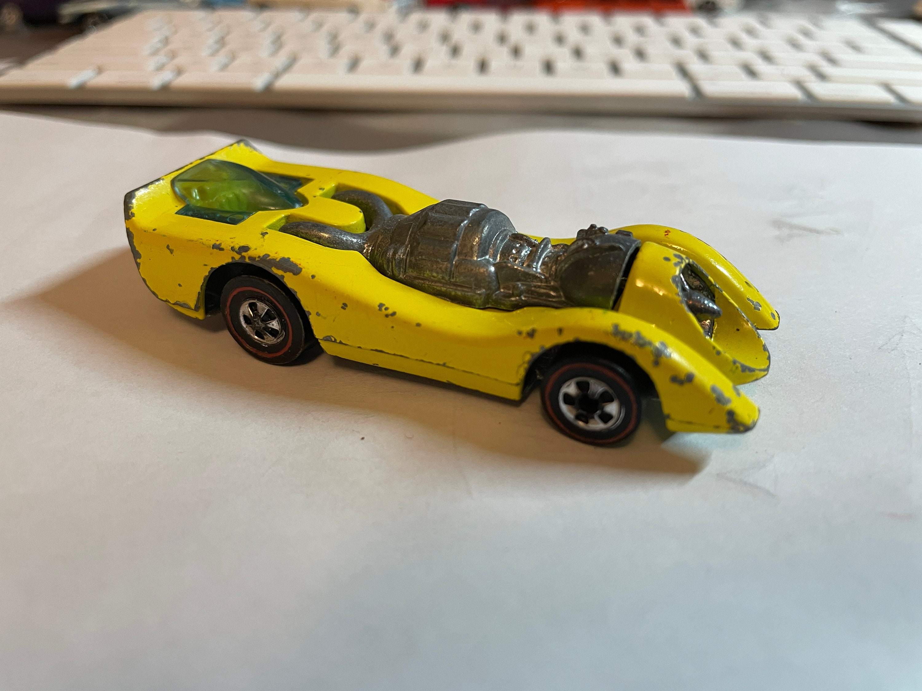 1973 Hot Wheels Redline Jet Threat 65%. Yellow. BLOW OUT! It