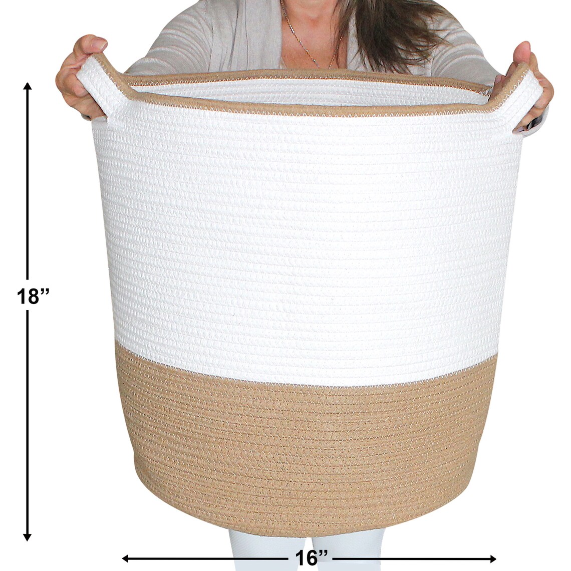 Nunus Home XL Cotton Rope Basket Blanket Basket Blanket Etsy