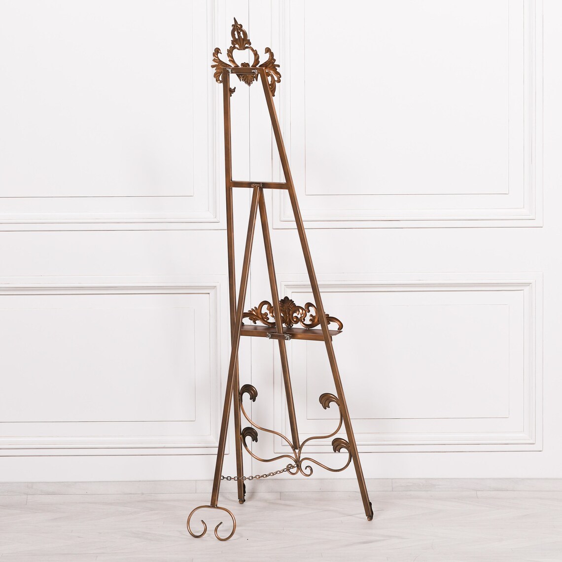 Antiqued Gold Metal Easel 165cm Etsy UK
