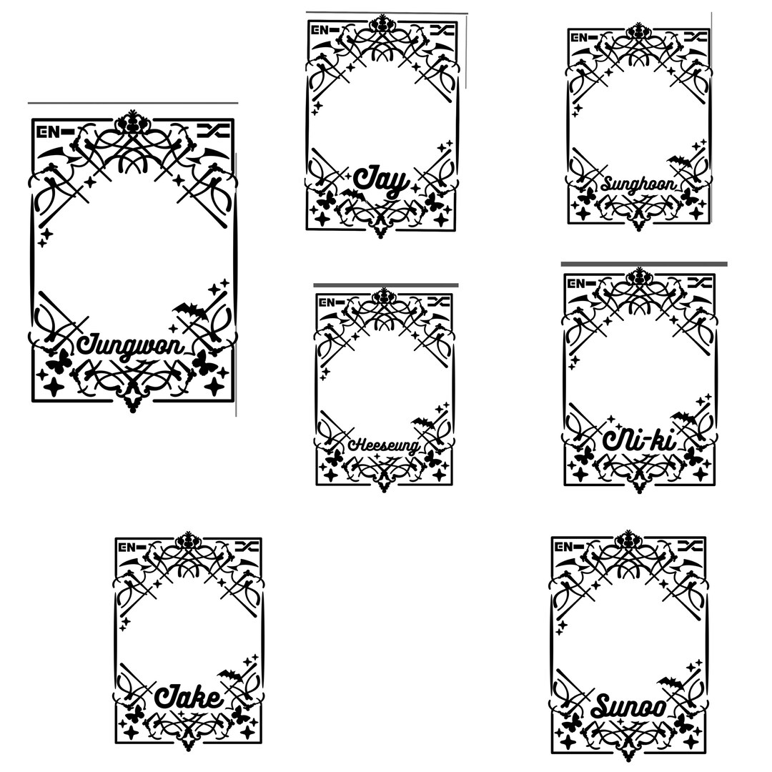 Enhypen Top Loader Border - Etsy