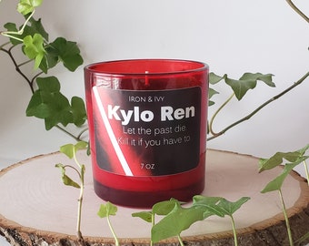 ben solo kylo ren star wars inspired 5oz candle untamed