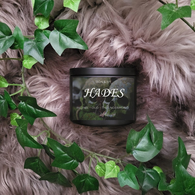 Greek Mythology Inspired Candle Hades Etsy