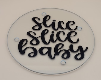 Glass Cutting Board-Glass Trivet-Personalized Glass Cutting Board-Custom Glass Trivet-Glass Cooling Board-Glass Round Cutting Board-Kitchen