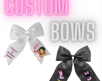 Custom Hairbows-Cheer Hairbows-Hair bows with Bling-Holiday Hairbows-Personalized Hairbows-Personalized Hair Accessories-Awareness Hair Bows