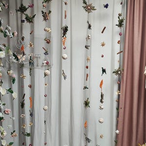 Party Garland Handmade Dried Flower Hanging Curtain Flower Wall Decoration Wedding Backdrop Ceiling Flower Event Floral Decor