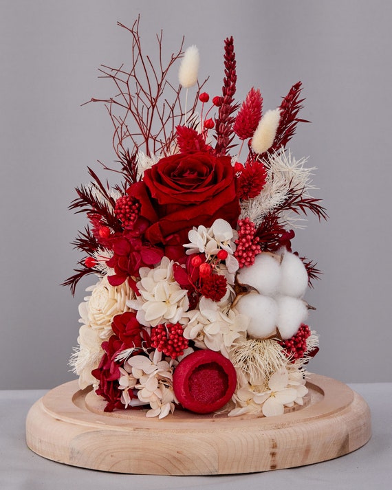 Preserved Roses In Glass Dome – Forever Real Rose Gift For Her, Birthday, Valentine’s, Mother’s Day