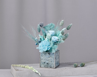 Bouquet in a vase,Flower composition,Handmade bouquet,Flower arrangements,Eternal rose,Ukraine dry floral bouquet,50 ct eternal rose