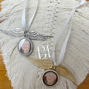 Memorial Ornament | Christmas | Christmas tree decoration | gift | loved one | memorial gift | keepsake gift | angel wings ornament