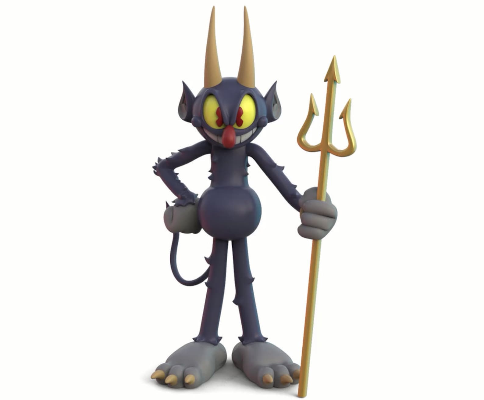 The Cuphead Show Devil Figure for 3D Printing Etsy New Zealand