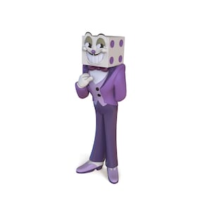 Cuphead Bowser Dice Art, mr., purple, dice, cartoon png
