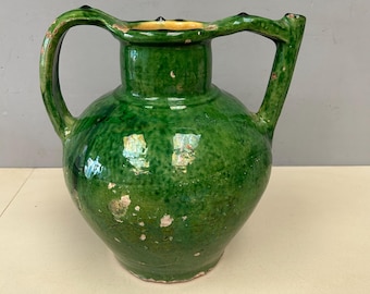 希少な1920年代のデトロイト芸術工芸協会のスペインモスドリップ釉薬