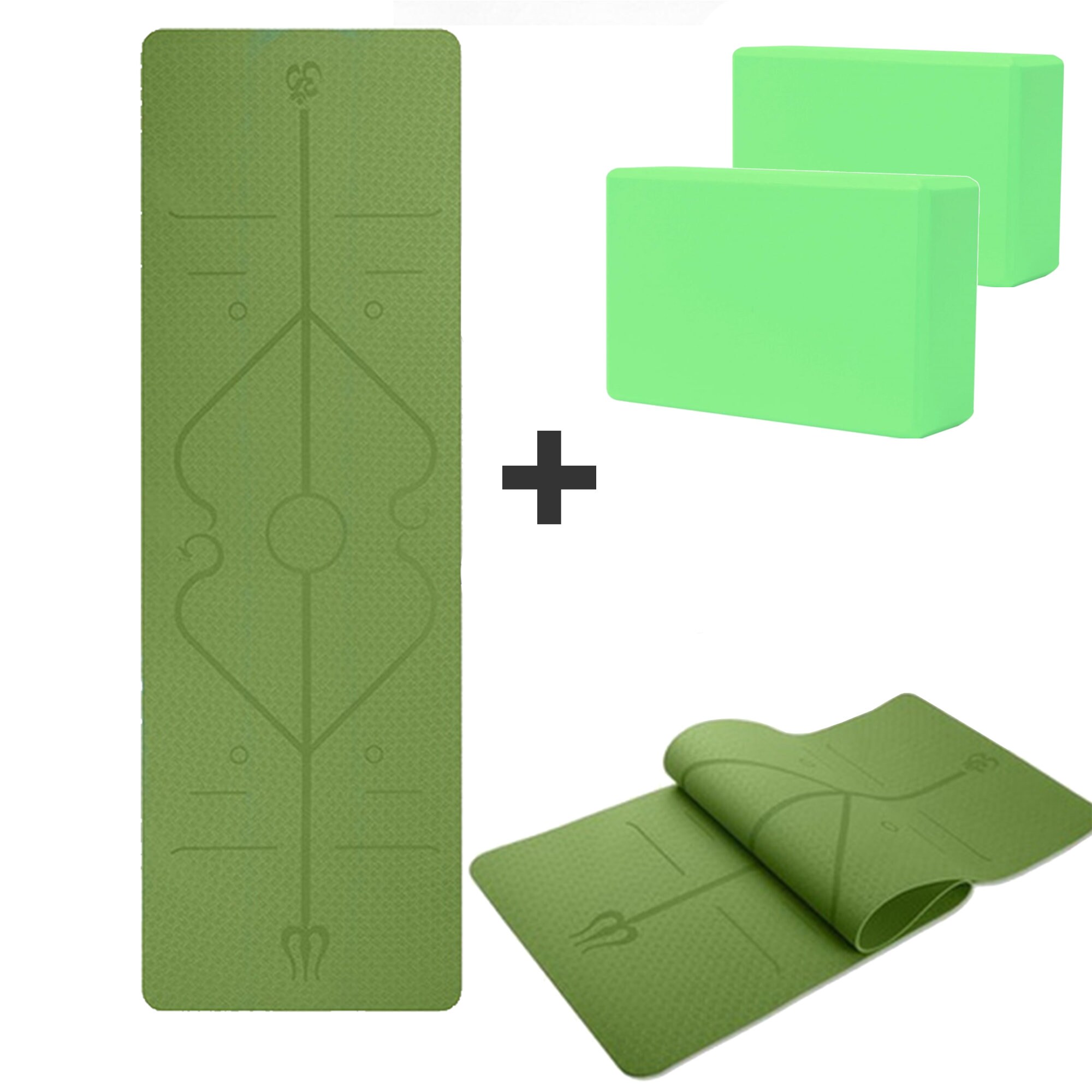 Yoga Set Yoga Block Yoga Mat Gymnastiek Foam Pilates Home Etsy