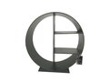 Round Log Holder, Log Basket, Log Rack Fireside Fireplace Galvanised Metal Black