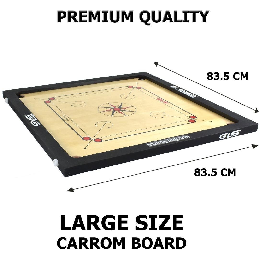 Large Premium Carrom Board Game Size 83cm X 83cm With Striker Etsy