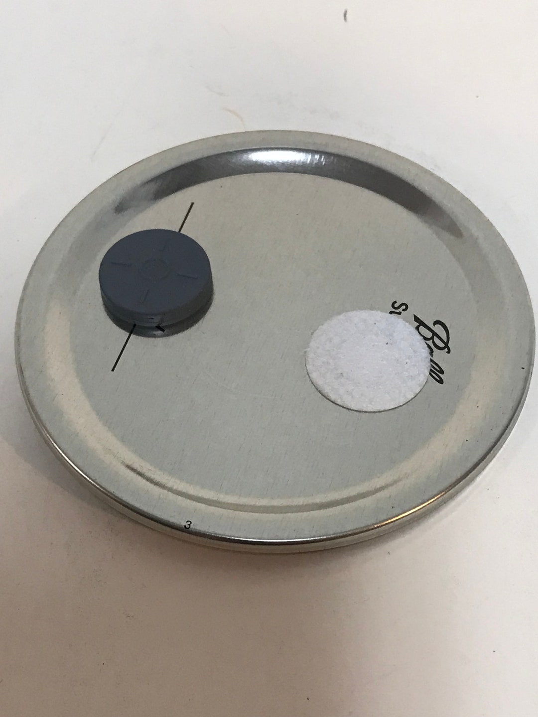 Mushroom Jar Lid With .2 Micron Filter Patch and Selfhealing Injection
