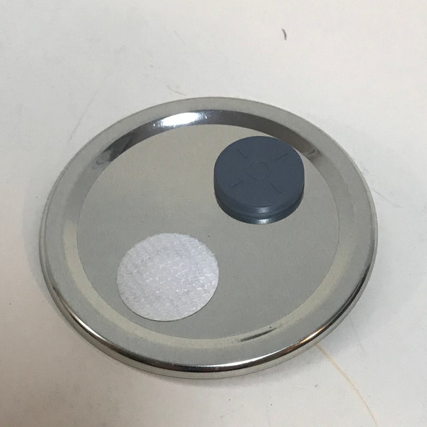 Regular Mushroom Jar Lid with .2 Micron Filter Patch and Self-Healing Injection Port for Liquid Culture or Grain Jar