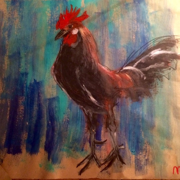 Dessin de coq