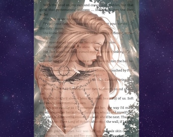Throne of Glass (Vol.I)- Vellum Overlays - Set of 2 - Sarah J Maas -  Page Art - (art by @mftfernandez) Officially Licenced