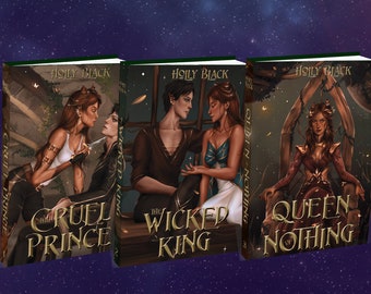 Folk of the Air by Holly Black – Dust Jackets (art by @mftfernandez) The Cruel Prince, Wicked King, Queen of Nothing set