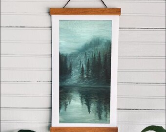 Wall Hanging Art: 'Trees in the Mist'
