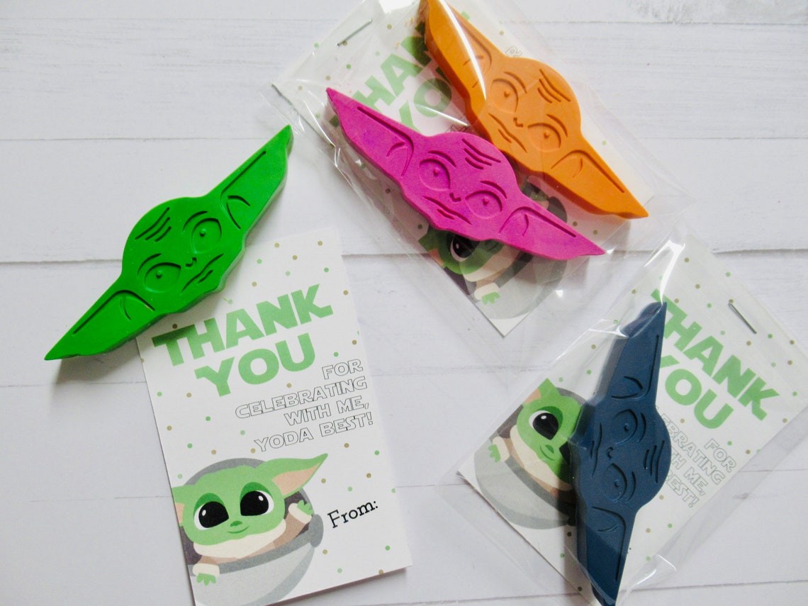 BULK BABY YODA Crayons Gift box Baby Yoda Party favors Etsy