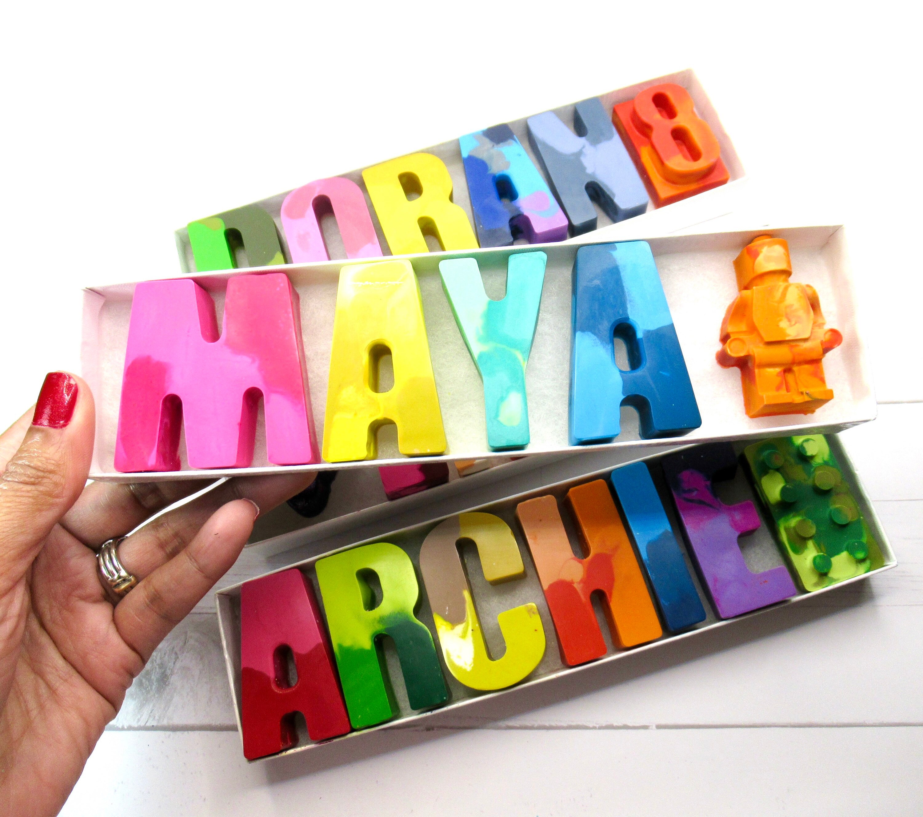 KIDS NAME CRAYONS - Personalized crayon name  - Custom alphabet name …