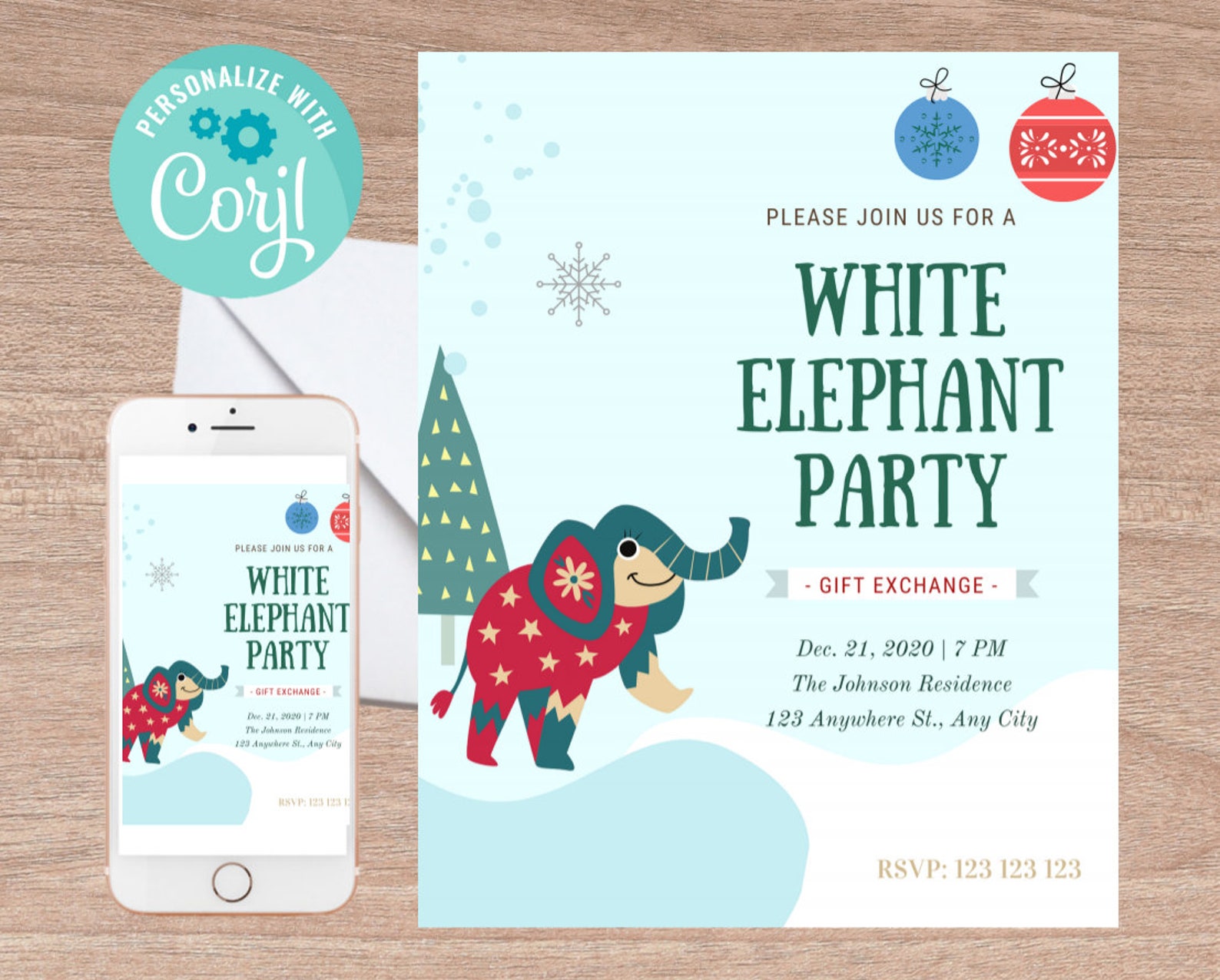 white-elephant-party-holiday-invitation-8x10-etsy