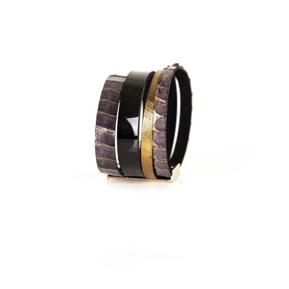 The Parallel Leather Cuff - Etsy