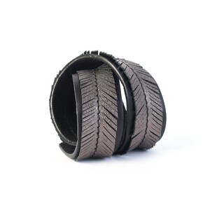 The Stitched Double Wrap Leather Bracelet
