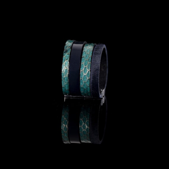 The Parallel Leather Cuff - Etsy