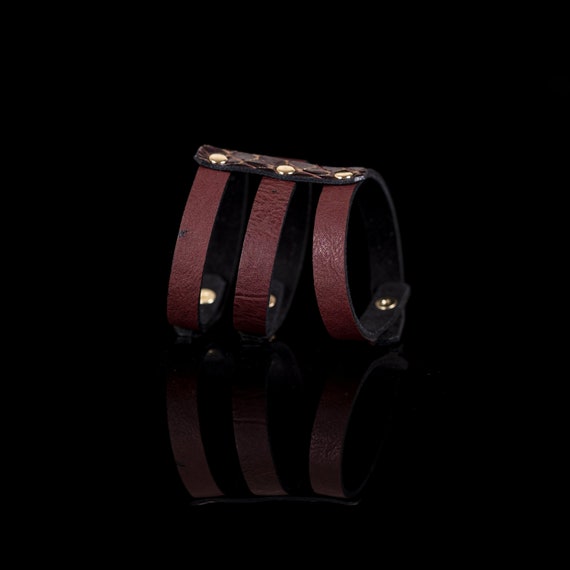 アクセサリー PARALLEL X STUDIO \"DRAPE LEATHER CUFF\" DRAPE LEATHER CUFF BLACK – Parallel X