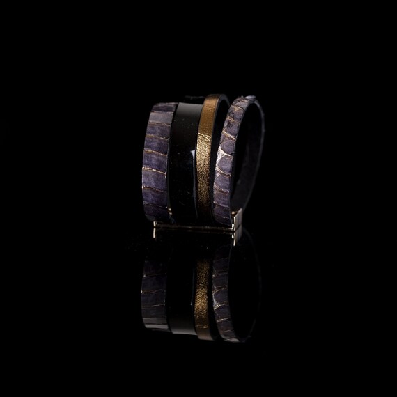 The Parallel Leather Cuff - Etsy