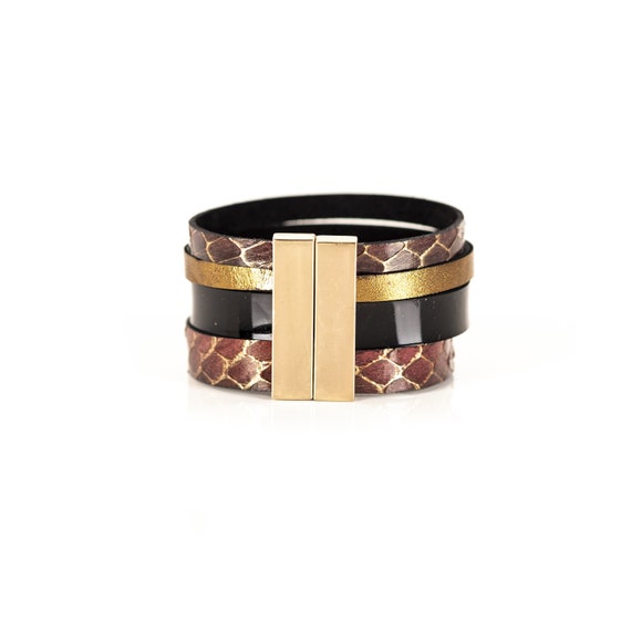 The Parallel Leather Cuff - Etsy